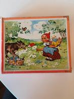 Vintage Introva houten legpuzzel 24 stukjes tweezijdig, Ophalen of Verzenden, 10 tot 50 stukjes, Zo goed als nieuw, 2 tot 4 jaar