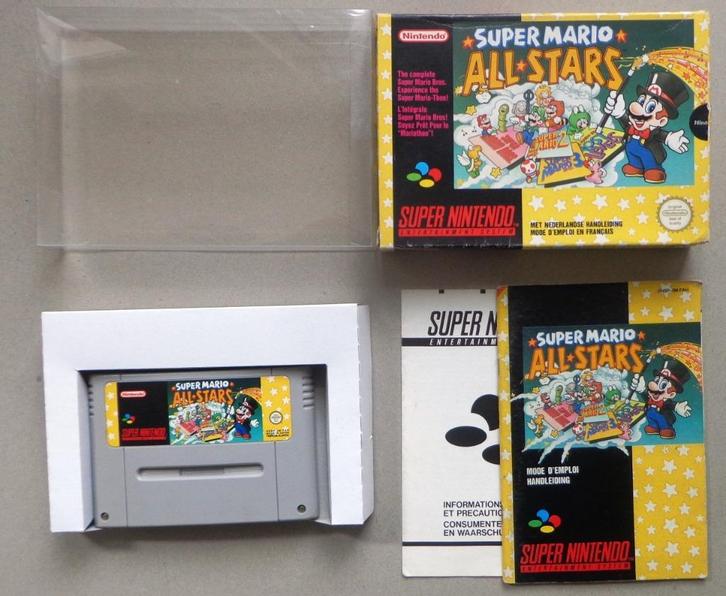 Super Mario All Stars voor de Super Nintendo Compleet, Spelcomputers en Games, Games | Nintendo Super NES, Gebruikt, Ophalen of Verzenden