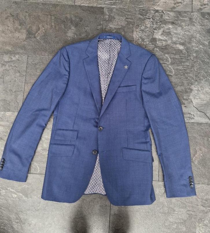 Van Gils Colbertje Blauw maat 98, Kleding | Heren, Kostuums en Colberts, Zo goed als nieuw, Maat 48/50 (M), Blauw, Ophalen of Verzenden