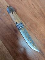 Mooi handgemaakt mes n690 met gold solutions afwerking, Verzamelen, Militaria | Algemeen, Ophalen of Verzenden, Overige soorten