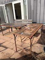 Oude indonesische tuin strand tafels, Ophalen of Verzenden, Gebruikt