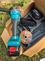Slijptol 2x accu’s nieuw, Ophalen of Verzenden, Zo goed als nieuw, Minder dan 700 watt, Haakse handslijpmachine