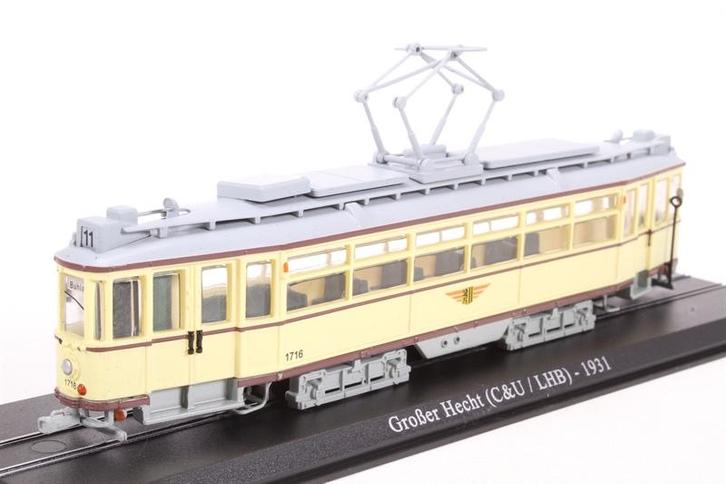 B06 - Atlas Tram Editions 7519007 Groter Hecht Dresden 1931, Verzamelen, Spoorwegen en Tramwegen, Nieuw, Tram, Schaalmodel, Ophalen