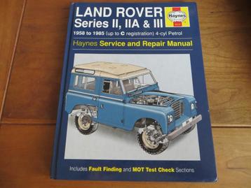 Haynes workshop manual Land Rover benzine, Series 2, 2A, 3 beschikbaar voor biedingen