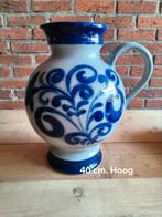 Grote Keulse Pot - Aardewerk, Gebruikt, Blauw, Aardewerk of Porselein, Ophalen of Verzenden