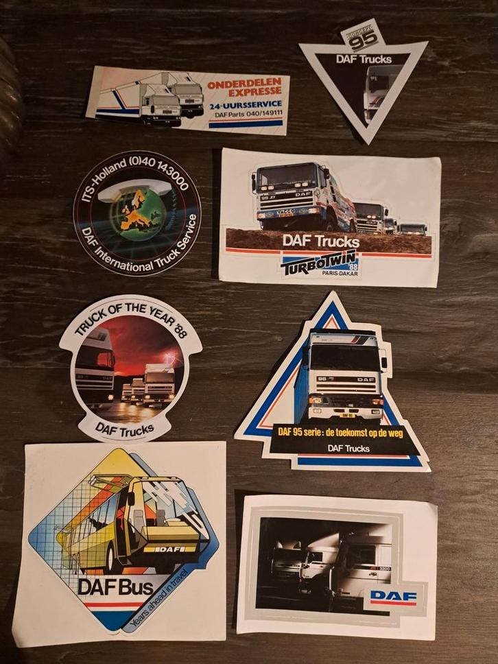 DAF Stickers Collectie - Vintage Trucks, Auto diversen, Autostickers, Ophalen of Verzenden