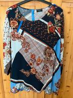 Maat 50 NIEUWE Blouse Via Appia Due blauw/bruin, Blouse of Tuniek, Nieuw, Via Appia Due, Verzenden