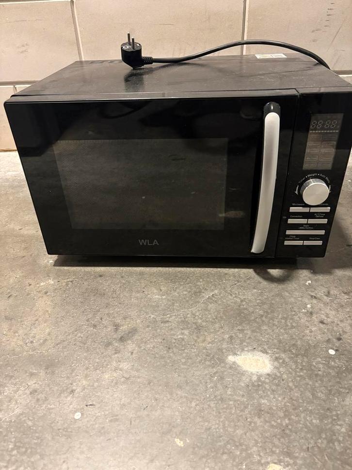 Compacte WLA Combimagnetron met Grill & Hete Lucht, Witgoed en Apparatuur, Magnetrons, Gebruikt, Vrijstaand, Combimagnetron, Minder dan 45 cm