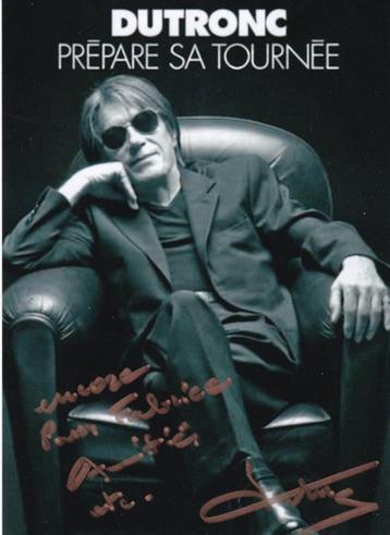 Jacques Dutronc FOTO met echte handtekening  beschikbaar voor biedingen