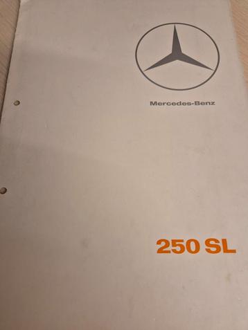 1967 Nederlands Mercedes 250 SL CABRIOLET R113 Pagode folder beschikbaar voor biedingen