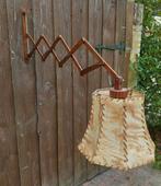 Teakhouten schaarlamp, Scandinavisch design. Mid century., Ophalen of Verzenden, Zo goed als nieuw