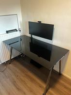 Bureau 160x80 - glazen bovenkant, Huis en Inrichting, Bureaus, Zo goed als nieuw, Ophalen, Bureau