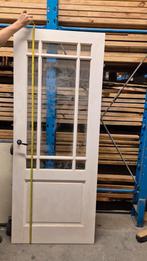 Deur opdek en geslepen glas, Doe-het-zelf en Verbouw, Deuren en Horren, Ophalen, Gebruikt, Binnendeur, Glas