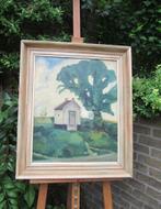 Olieverfschilderij VELDKAPEL, Antiek en Kunst, Ophalen