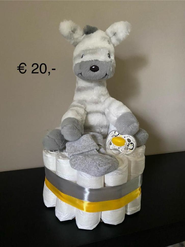 Kraamcadeau Luiertaart giraffe, Kinderen en Baby's, Kraamcadeaus en Geboorteborden, Nieuw, Kraamcadeau, Ophalen