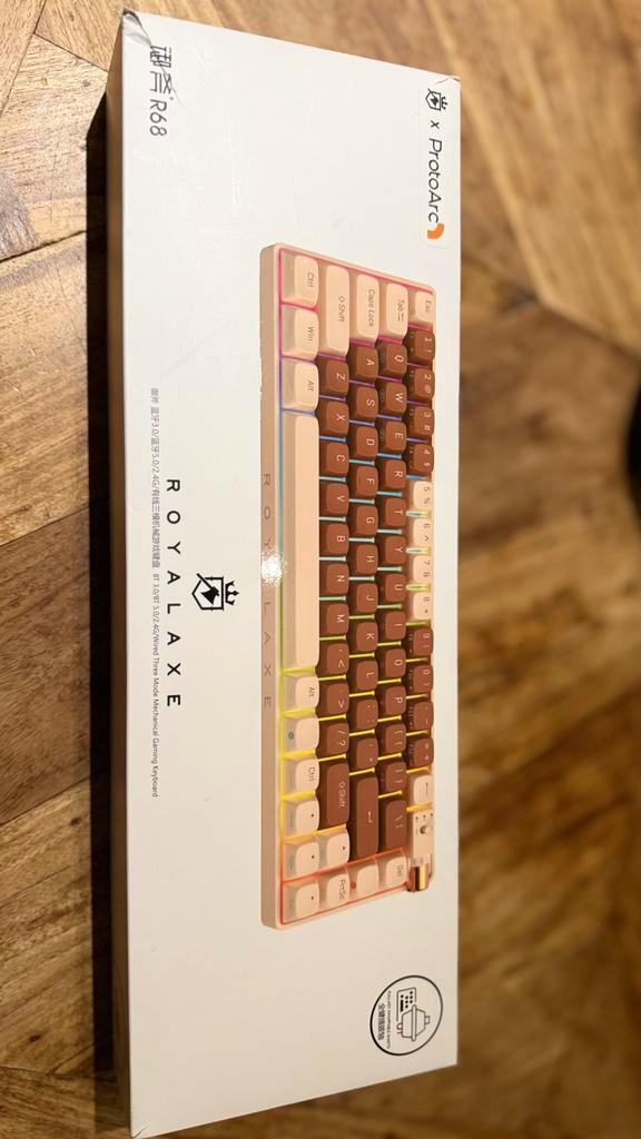 Royalaxe XL68 mechanisch toetsenbord, Computers en Software, Toetsenborden, Nieuw, Qwerty, Draadloos, Gaming toetsenbord, Ophalen