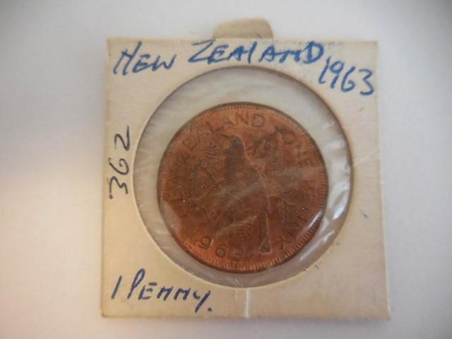 Nieuw Zeeland 1963 Penny Munt met een Vogel, Postzegels en Munten, Munten | Oceanië, Losse munt, Ophalen of Verzenden