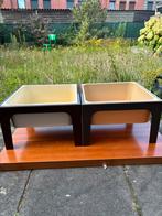 Retro space age plantentafels flair, Ophalen, Minder dan 55 cm, Gebruikt, Rond