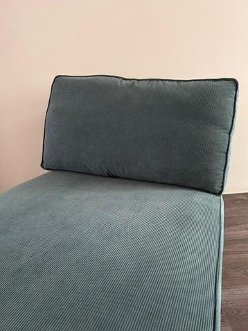 IKEA KIVIK Chaise Longue – Like New, Grey Turquoise Cover
