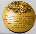 PENNING BRONS PTT 1952., Postzegels en Munten, Penningen en Medailles, Verzenden, Brons, Nederland