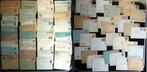 72 poststukken brieven 1900-1950 voorgedrukte eneveloppen, Ophalen of Verzenden, Brief