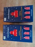 2x 3 kerstboomhangers Hollandse huisjes postcodeloterij, Diversen, Kerst, Ophalen of Verzenden, Nieuw