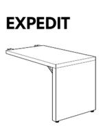 Bureau expedit vakkenkast zwartbruin, Huis en Inrichting, Bureaus, Ophalen, Gebruikt