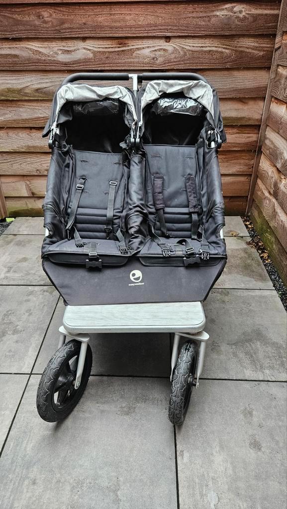 Easywalker Duo - dubbele buggy, met regencape, Kinderen en Baby's, Kinderwagens en Combinaties, Gebruikt, Kinderwagen, Overige merken