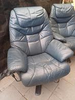 Relax fauteuils 2 stuks leer, 75 tot 100 cm, Minder dan 75 cm, Gebruikt, Leer