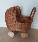 Rieten poppenwagen Dille&Kamille - Zo goed als nieuw, Kinderen en Baby's, Speelgoed | Poppen, Ophalen, Zo goed als nieuw, Overige typen