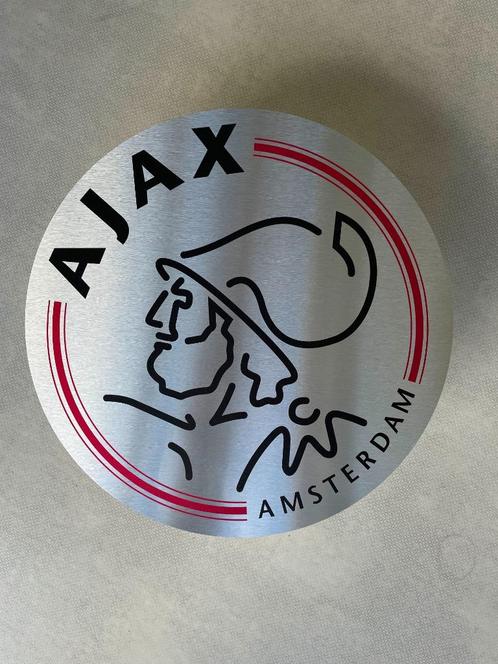 Reclamebord Ajax logo strak aluminium  40x40cm, Verzamelen, Merken en Reclamevoorwerpen, Nieuw, Reclamebord, Ophalen of Verzenden