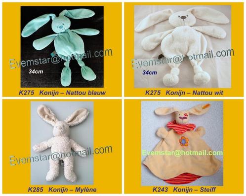 Konijn Konijntje Nattou Mylene Steiff, Kinderen en Baby's, Speelgoed | Knuffels en Pluche, Zo goed als nieuw, Konijn, Ophalen