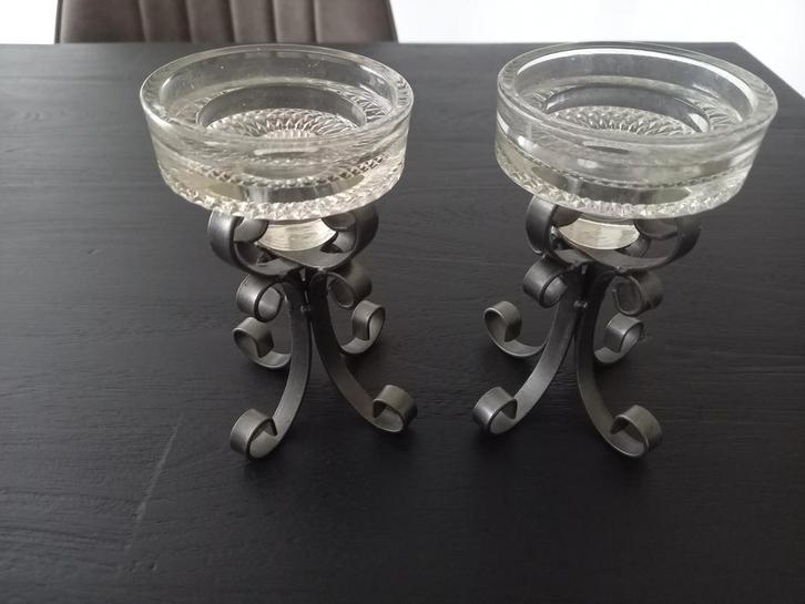 Vintage Zweedse kandelaars Eric Dalmas (Dala industries), Antiek en Kunst, Antiek | Kandelaars, Overige materialen, Ophalen of Verzenden