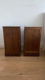 Twee Mahoniehouten Nachtkastjes, Huis en Inrichting, Slaapkamer | Nachtkastjes, Gebruikt, Minder dan 45 cm, Ophalen of Verzenden