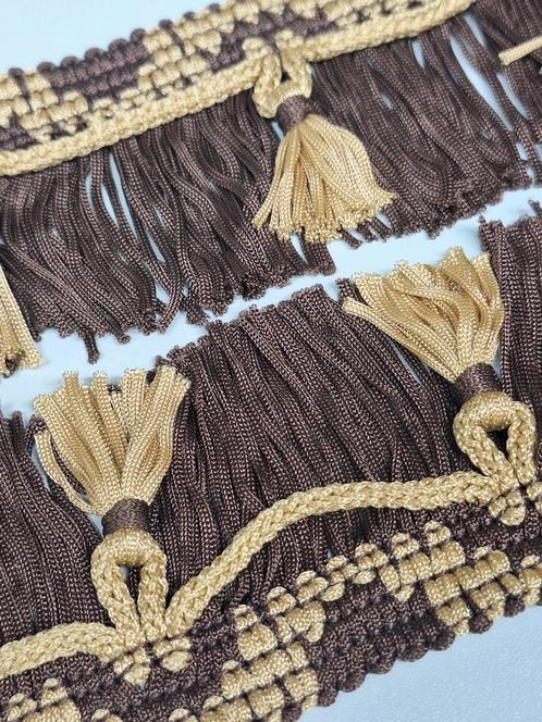 prachtig retro vintage franje/flosjes sierband 6 cm x5m, Hobby en Vrije tijd, Naaien en Fournituren, Nieuw, Kant, Ophalen of Verzenden