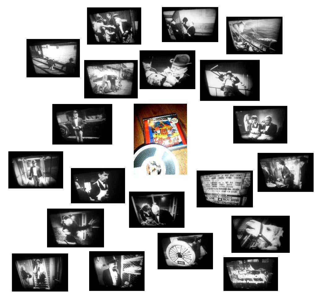 8mm film Pat & Patachou Blinde Passagiere zw 60mtr silent, Ophalen of Verzenden, 8mm film