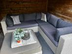Loungeset hoekbank met hocker Fonteyn, Ophalen, 5 zitplaatsen, Gebruikt, Bank