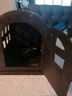 Brocante windlicht, Ophalen of Verzenden, Bruin, Hout