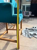 Turquoise Barstoelen (4 stuks), Huis en Inrichting, Stoelen, Ophalen, Gebruikt, Blauw, Vier
