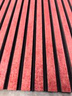 7 Akoestische Wandpanelen - wijn rood velours Stof, Huis en Inrichting, Ophalen, Nieuw