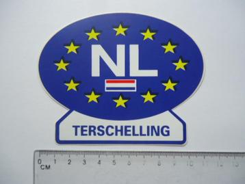 sticker oud NL TERSCHELLING Nederland Europa camper car beschikbaar voor biedingen