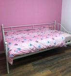 Bed bank meiden bed wit, Huis en Inrichting, Slaapkamer | Bedden, Eenpersoons, Wit, Ophalen of Verzenden, Zo goed als nieuw