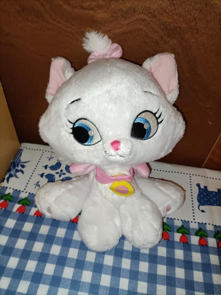 Marie knuffel Aristokatten 27 cm groot wiite kat, Kinderen en Baby's, Speelgoed | Knuffels en Pluche, Ophalen of Verzenden