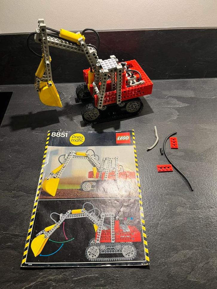 Lego Partij/Lot Technic Vintage Set 8851 Excavator, Kinderen en Baby's, Speelgoed | Duplo en Lego, Gebruikt, Lego, Complete set