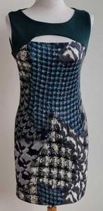 Terra di Sienna groen jurkje met print mt. S, Kleding | Dames, Maat 38/40 (M), Terra di Siena, Ophalen of Verzenden, Zo goed als nieuw