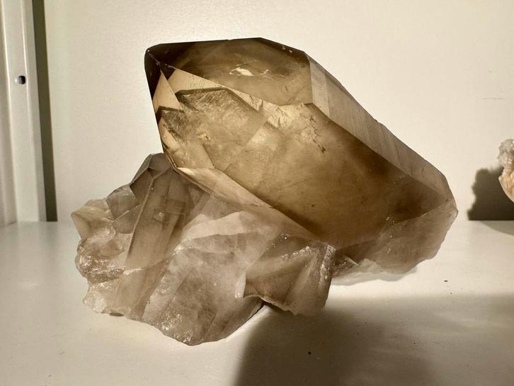 Smokey citrien cluster AAA+, Verzamelen, Mineralen en Fossielen, Ophalen of Verzenden