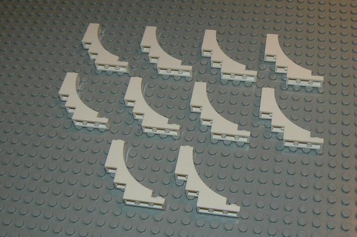 L554 Bogen 1x5x4 wit (binnen boog) 10 st., Kinderen en Baby's, Speelgoed | Duplo en Lego, Nieuw, Lego, Losse stenen, Ophalen of Verzenden