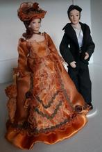 Dame en heer poppenhuispop 1:12, Ophalen of Verzenden, Zo goed als nieuw, Popje