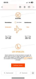 Vliegtickets 3x AMS-NICE retour 17-22 aug easyjet, Tickets en Kaartjes, Trein, Bus en Vliegtuig, Drie personen of meer, Vliegtuig