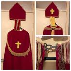 Kostuum goede kwaliteit Sinterklaas mantel en mijter 125,-, Diversen, Sinterklaas, Ophalen of Verzenden, Zo goed als nieuw